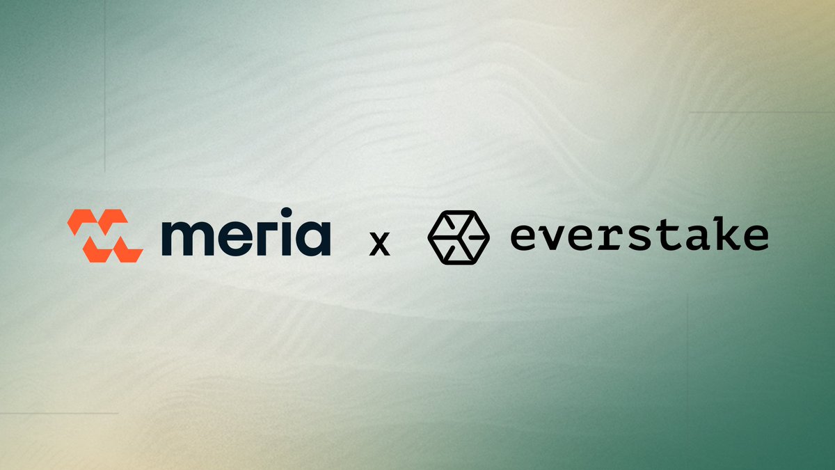 Meria_Finance's tweet photo. Meria is partnering with @everstake_pool to integrate Blockspace, its Solana MEV infrastructure.

Through Blockspace’s SlotStream and TPU integrations, our Solana validator can access additional blockspace and orderflow on top of its standard staking rewards.

The integration creates a new reward potential for our validator while keeping the existing staking infrastructure and validator operations unchanged.

Another step toward continuously optimizing Meria’s Solana infrastructure.