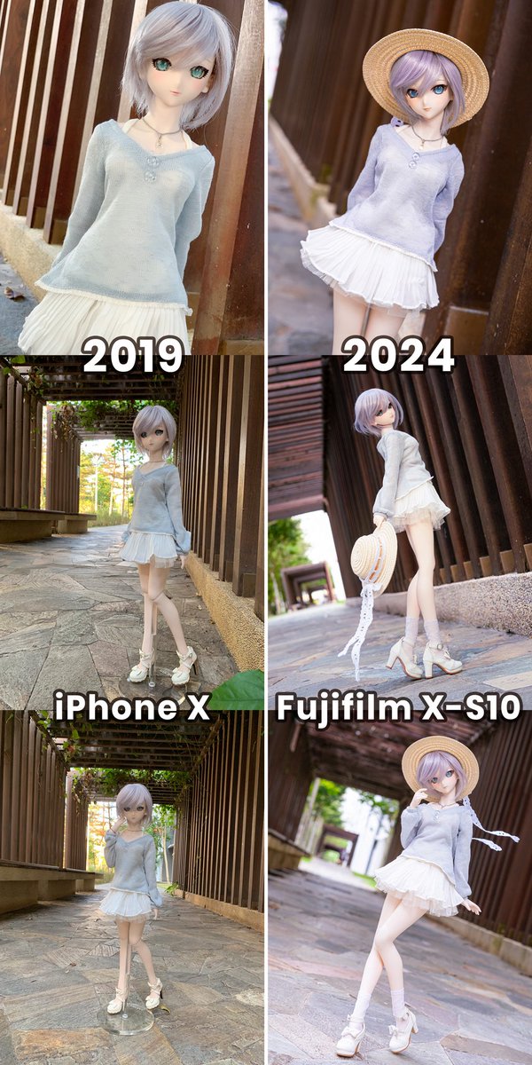 sfsakana's tweet photo. #ドール最初から上手くできない歴
2019 < —-> 2024
同じドール、同じお洋服、同じ場所。 https://t.co/aCnl4XeaR8