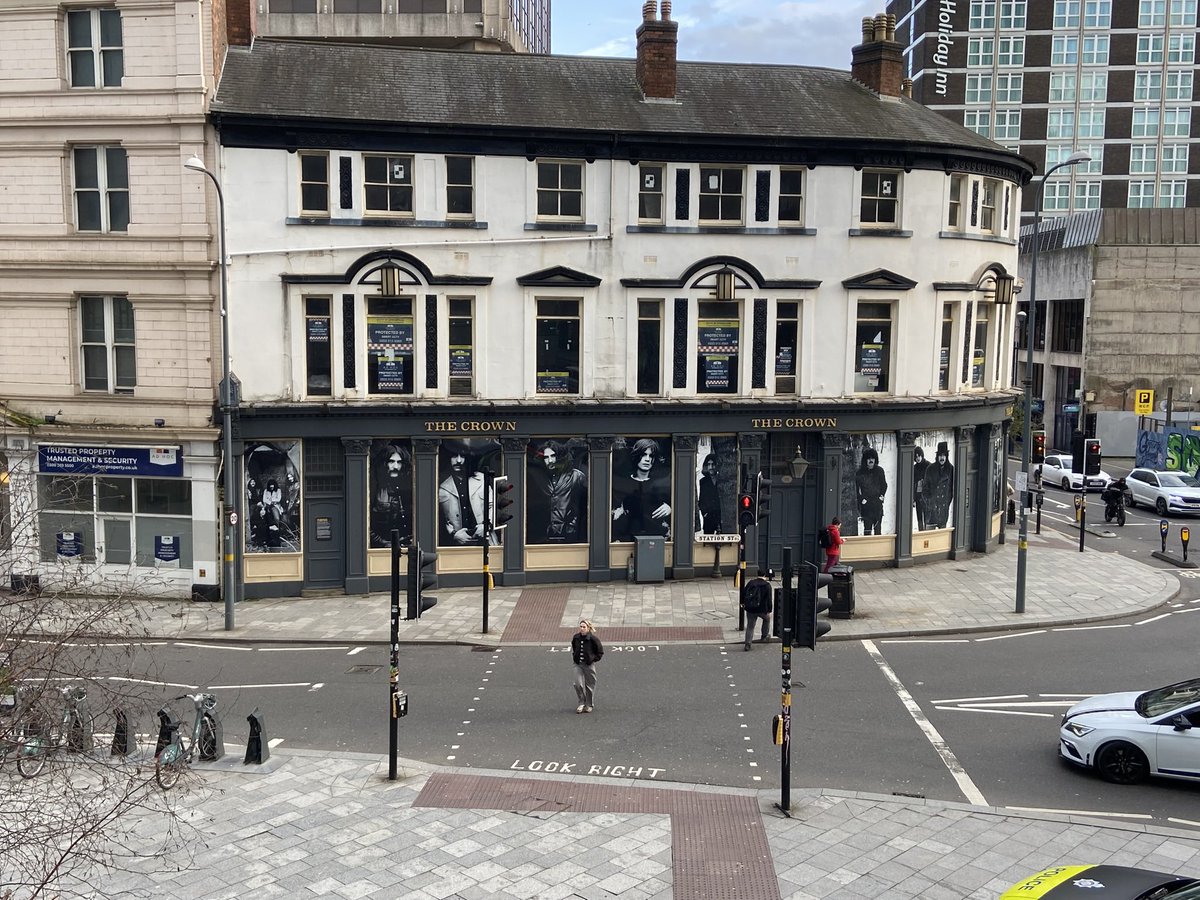 OldStationSt's tweet photo. Toyoko Inns have made over a £1bn profit in the 12 yrs they’ve let The Crown rot. In our opinion they’ve lied and lied and lied again. Birmingham deserves better.

The birthplace of Black Sabbath, home to Judas Priest, The Beat, Robert Plant &amp; dozens more needs to be CPO’d. Now. https://t.co/jsZRO3cGKc