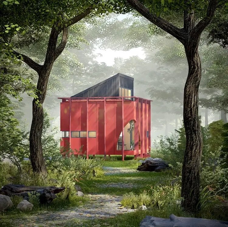 archiscan's tweet photo. Living in 25 sqm doesn’t mean living small. By pushing storage and services to the perimeter, the central space stays open. A single rotating screen shifts the layout as the day moves from work to rest. Space defined by time, not walls. Love it ! 📐

By : Yiming and Yiyang https://t.co/oGYx0h68HD