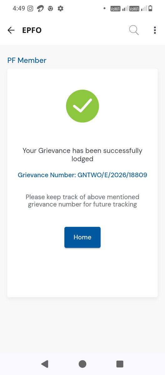 vaid_narendra's tweet photo. @officialepfo @PMOIndia My UAN Is- 101170948705,  there was no contribution was made by the employer and they updated incorrect DOE du to which I am not able to file claim. N there is no option on the website to delink this MID. I registered a griviance but you guys are asking me to do it online. https://t.co/og8q9cOcdL