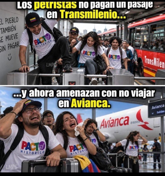 Focokritiko's tweet photo. @MoronNela @avianca @petrogustavo La realidad dice otra cosa... https://t.co/Jy3xY3OGF9
