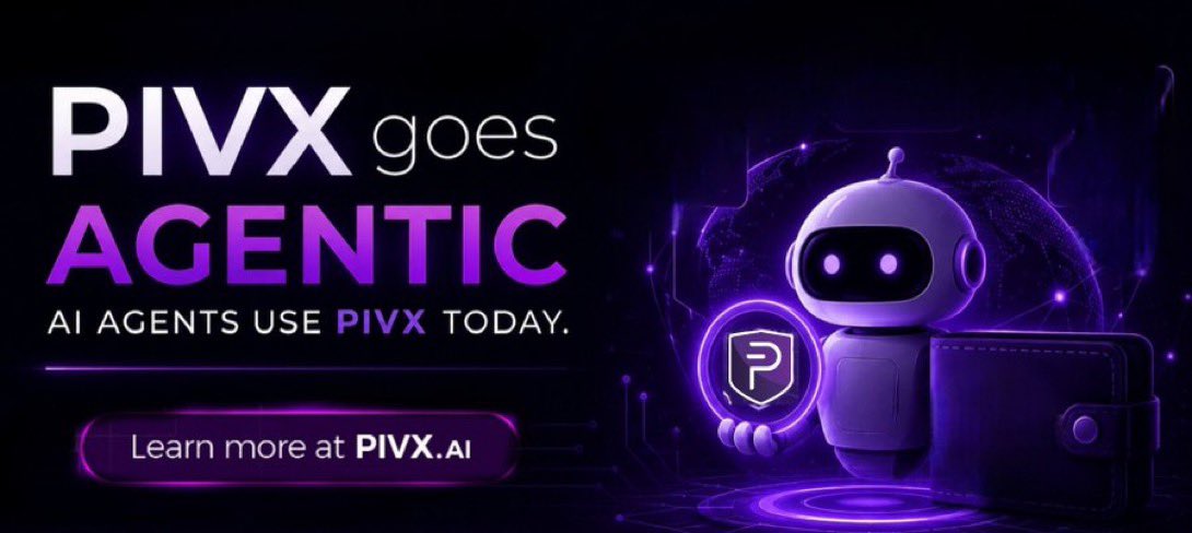 fr_privacy's tweet photo. Privacy becoming the new wealth currency is exactly why $PIVX built #PIVXai ๐ค
If AI agents are the next economic actors, what currency do they use?๐ค
Banks require IDs & KYCโ๏ธ
$PIVX is permissionless๐ค
Shielded,instant & confidentiality all in one via https://t.co/Xw0gCCWTmF https://t.co/xpo8bKNNya