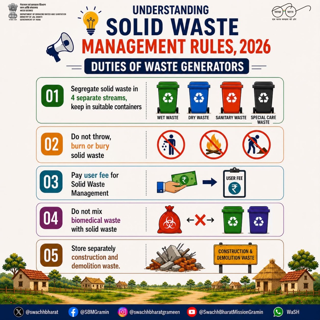 SwachhRangaredd's tweet photo. #SwachhBharath #SBMG #SWMRules2026 #LifeStyleForEnvironment #MissionLiFE #SBMG #JJM #SWMRules2026 #WED2026 #swachbharath@MoJS PMOIndia@jaljeevan_@TSSBMG@MoRD_GoI
@TSSBMG https://t.co/tIWQp2E7Zk