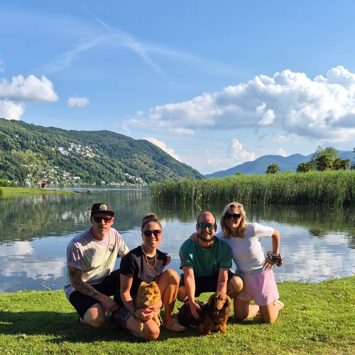 PattiMiggins's tweet photo. Between lake, mountains, sunshine, and the best company. A perfect ending to a wonderful vacation. It was lovely with you—until next time! Lugano – Provence/Verdon Gorge – Port Grimaud – Les Tournels – Agno https://t.co/uvu9Z8OGFX