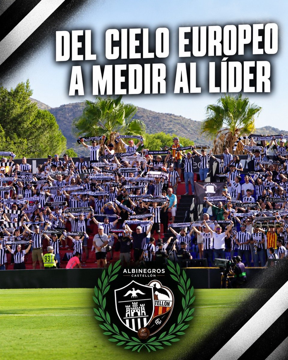 AlbinegrosC's tweet photo. ⚔️ El mejor ataque de la categoría recibe al líder.

Montilivi medirá dos de las grandes fortalezas de este inicio de temporada.

👇 La previa completa:
https://t.co/zyspVVE5D9

#CDCastellón #GironaCastellón #SempreAlbinegres https://t.co/mMoy98u0bB