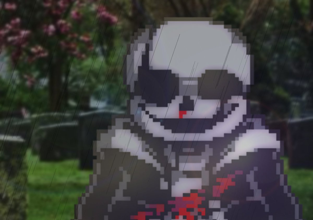 la_jupo_'s tweet photo. While I never got to know him that well, he was a great person from what I knew him by.

Here lies Killer Sans, to some may be of happiness that he is gone, while others would be of solemn sadness.

He died doing what he loved most, smoking crack, fentanyl and ass. https://t.co/qpvu50ww6A