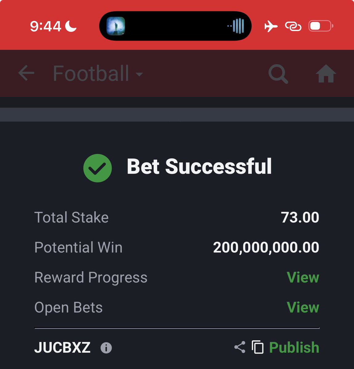 EnnyCampbell's tweet photo. Second shot fired 🏹 @Sportybet

73 NAIRA TO WIN 200 MILLION

🎸 https://t.co/4bMXXURH3S