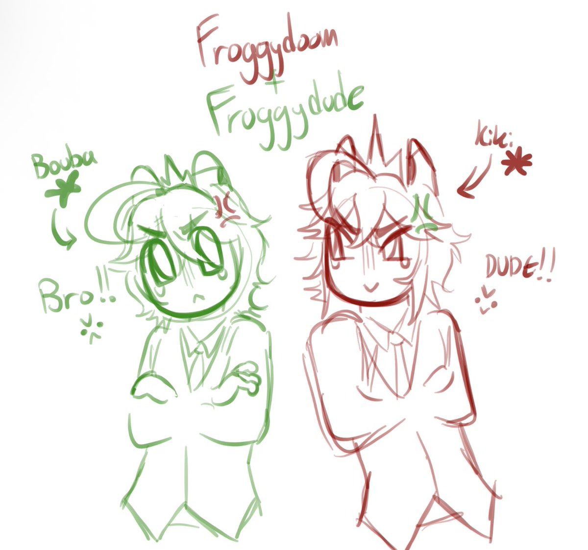 p1ratealien's tweet photo. duuude understand that #froggydude is bouba and #froggydoom is kiki.. https://t.co/pwrtxu2rfH