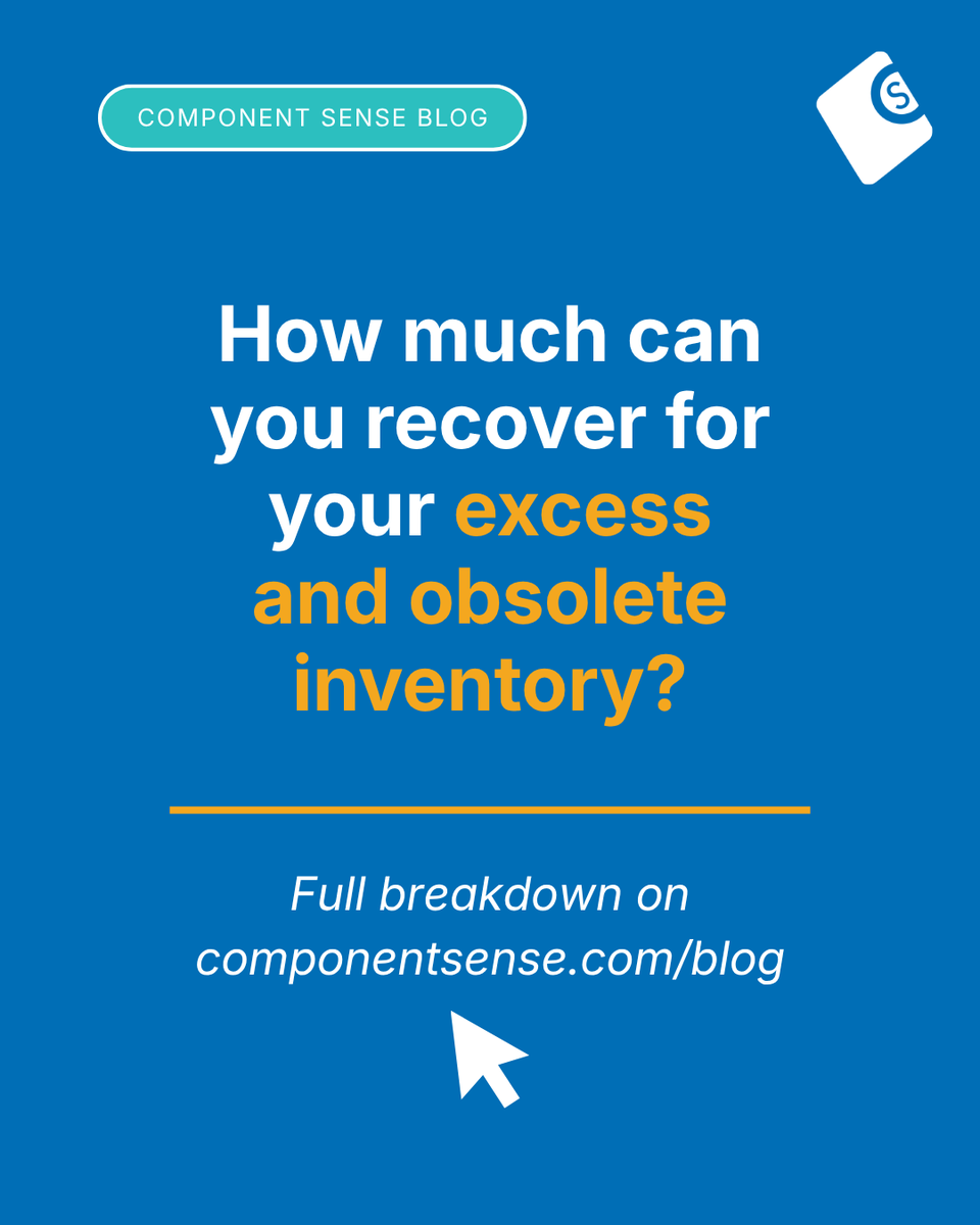 ComponentSense's tweet photo. How can EMS providers monetise excess component inventory? 

It starts with timing, then matching the right recovery route to your business priority: speed of cash, ownership retention, or E&amp;O management at scale. 

https://t.co/fbPI0mnE4x

#ElectronicComponents #EandO https://t.co/asGkXxJsrS