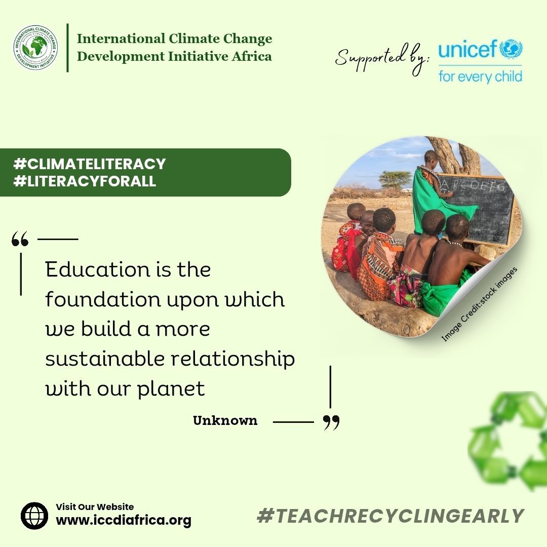 ClimateWed's tweet photo. Education is the foundation upon which we build a more sustainable relationship with our planet — Unknown #ClimateLiteracy #LiteracyForAll https://t.co/hhgkA2M1Ej