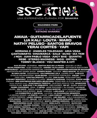 PropagandaPFet's tweet photo. Lia Kali obrirà concerts de la residència de Shakira.
Fiu Fiu - Waka Waka. https://t.co/L0DVbWmfCy