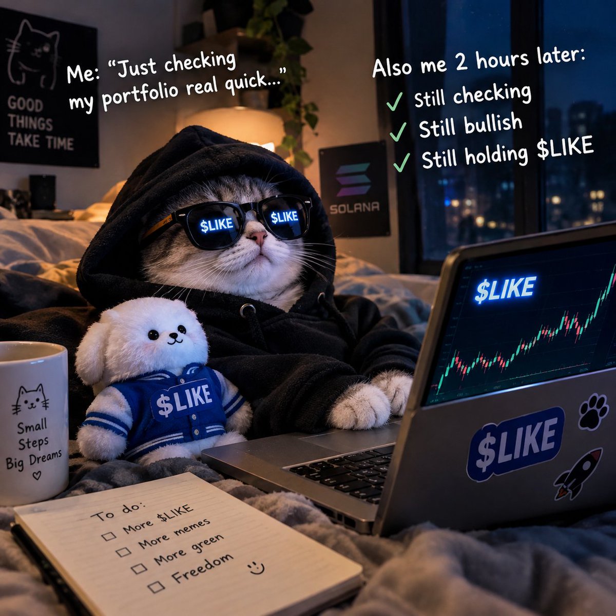 Kuasha_109's tweet photo. Some things don't need a lot of noise. You notice the community, the energy. And then you realize something is happening.  $LIKE. 

Ca : CJMihkPYswa3k6az9SUbepjKnkJQ6KWpGG5p9qW9n7NV

#LIKE #memecoin #virallike @web3 #strongcommunity https://t.co/Bky78rDFEj