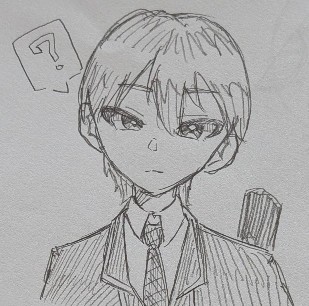 M_atcha__'s tweet photo. ⚠初描き
折角のトレードマーク普通になっちゃった…
なんか可愛くなっちゃったし、
ムズカシイ…
#にじさんじ #剣持刀也 https://t.co/NBhdluFnOU