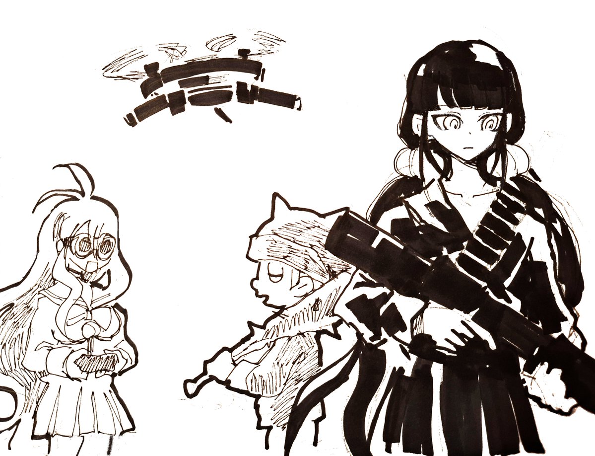 snoozaga's tweet photo. #danganronpa #drv3 Zombie apocalypse https://t.co/F4NVhfq6IL