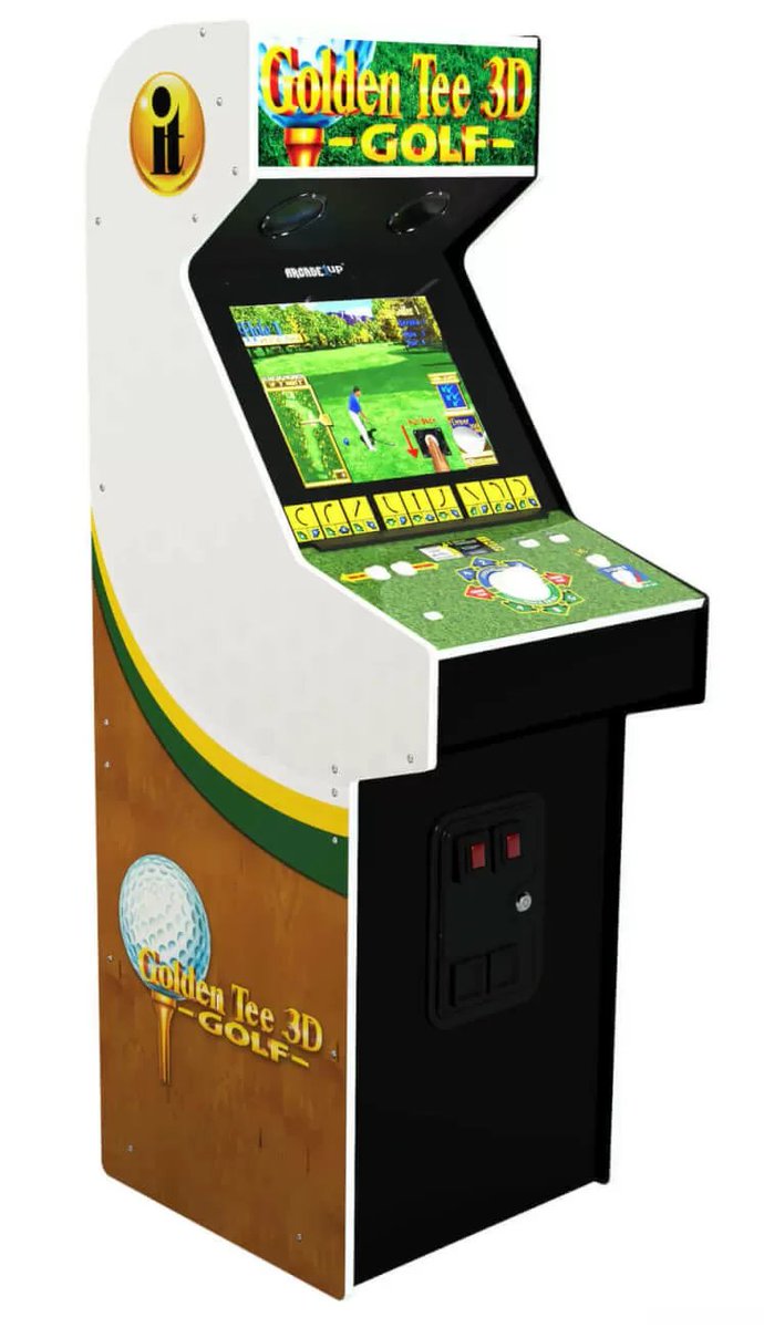 TheViewAlgarve's tweet photo. Who remembers Golden Tee? ⛳

Used to love playing this back in the pub in the day.
Have found some online so looking to put one in the club house! https://t.co/fU3Up0quTU