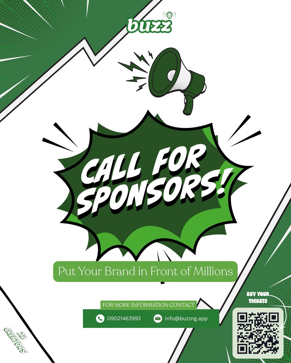 Buzzng_app's tweet photo. 🚨 Brands, TCG is coming to Abuja!

22 creators. One major experience. Millions of potential eyes.👀

Sponsorship slots are now open --- put your brand in front of Nigeria’s creator community.

📞 09021463993
📧 info@buzzng.app
Let’s build something unforgettable. 💚
#TCG #BuzzNG https://t.co/xjqUnaSPSx