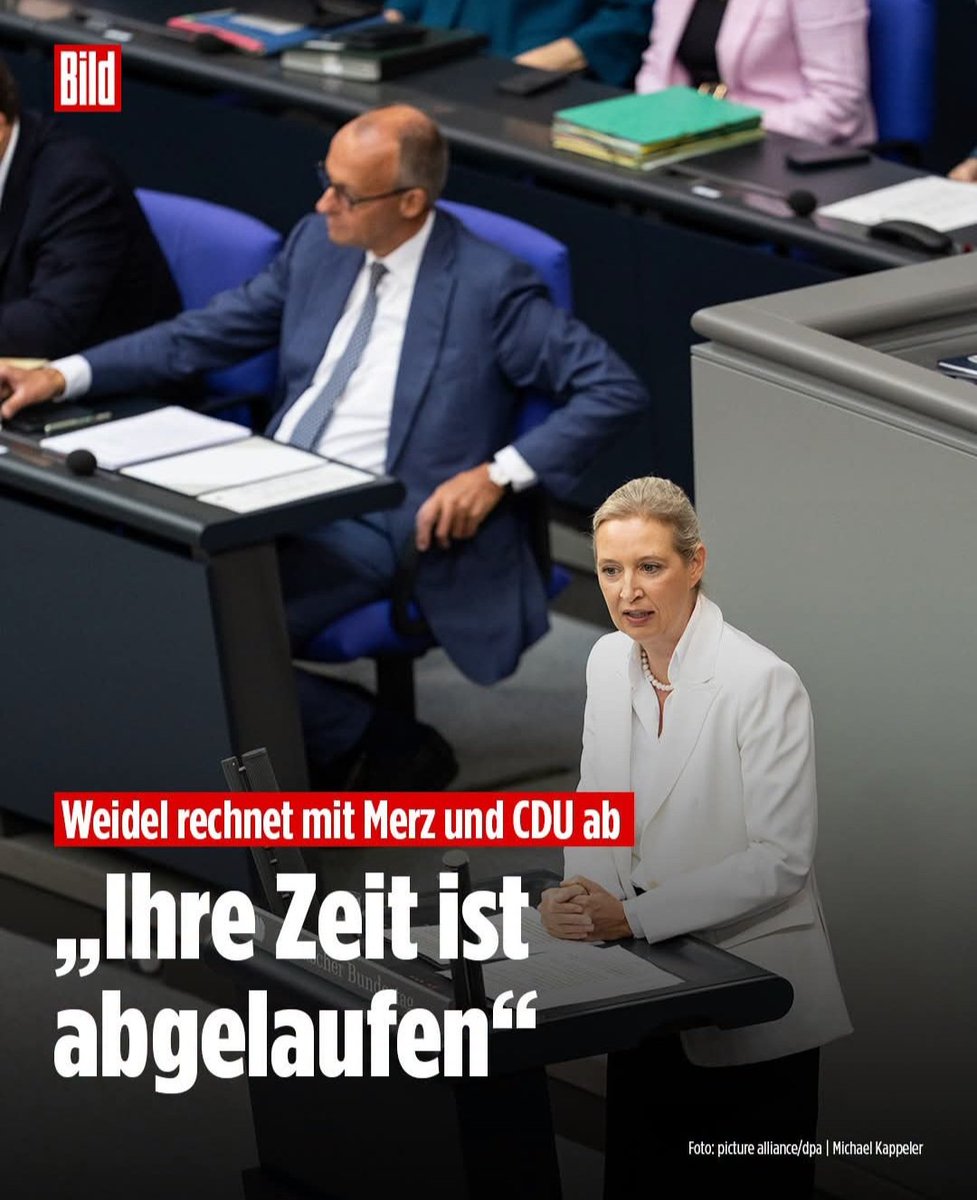 nikitheblogger's tweet photo. Heute konnte jeder im Bundestag sehen: Alice Weidel ist die würdige Kanzlerin Deutschlands!
Merz ist es nicht! https://t.co/CSp3LTTC1J