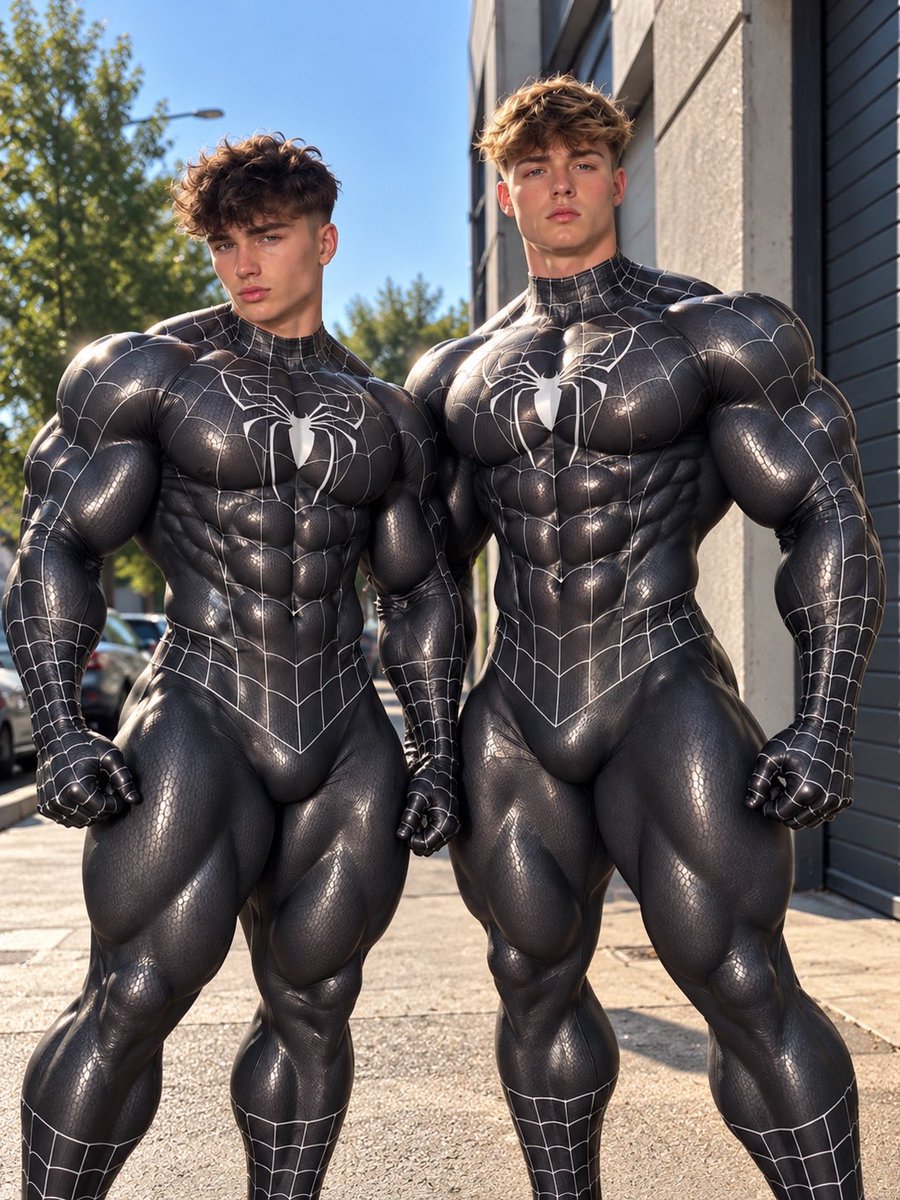 mrk_hartai's tweet photo. “When you finally catch Spider-Man… and realize he’s packing more than just superpowers… 😏🍆🤞🥵🕷️”

#SpiderMan #SuperheroMuscle #MuscleFantasy #CaughtSpidey #SuperheroArt https://t.co/EE1eKw4tXU