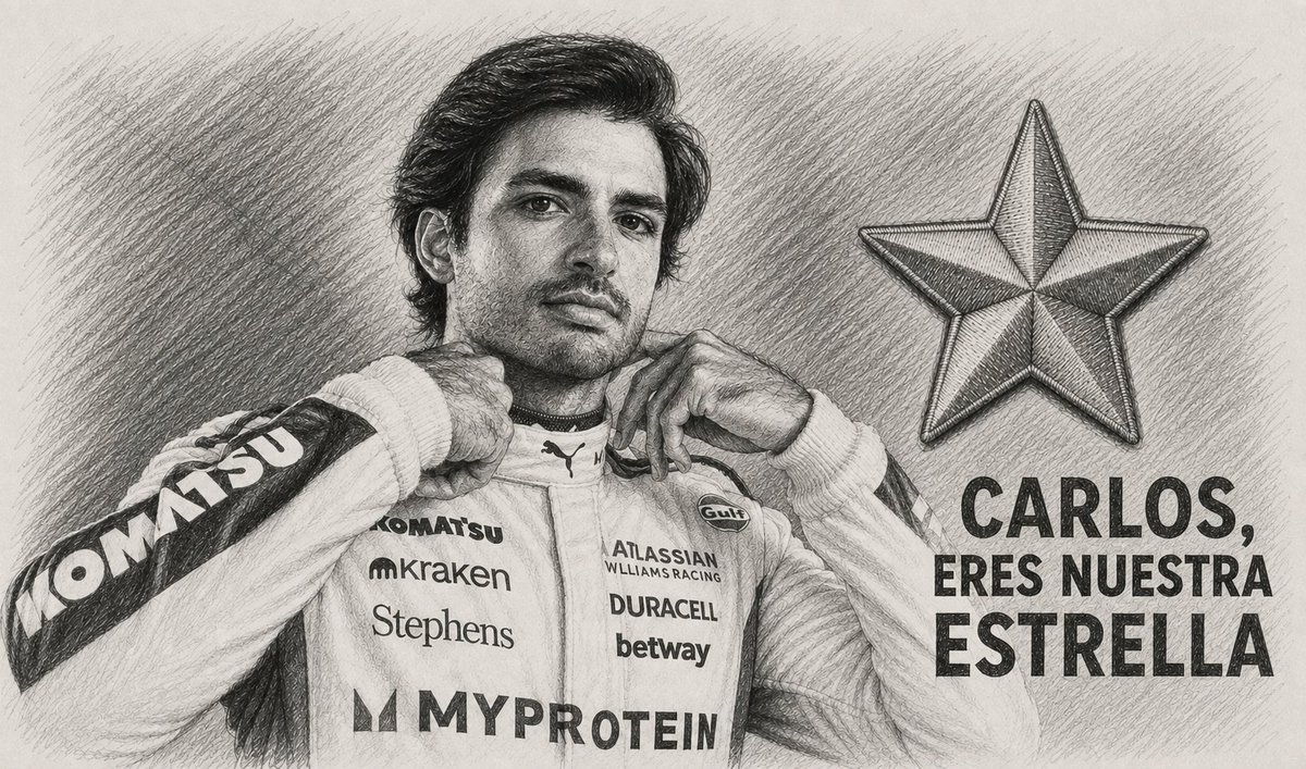 RParazuelo's tweet photo. Has demostrado que eres una estrella y sigues brillando. Los grandes siempre tienen luz y Madrid te espera para animarte. Ondearemos nuestra bandera en la Grada GE01. VAMOS CARLOS!! @Carlossainz55 @alobatof1 https://t.co/Za7FJOBSfq
