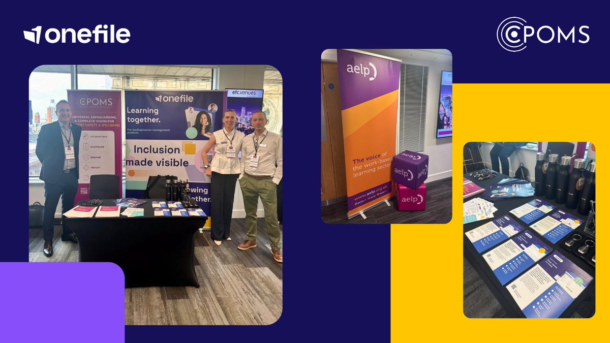 OnefileUK's tweet photo. We're exhibiting at the AELP Safeguarding, Inclusion &amp; Governance Summit today as the event's official Inclusion Partner. 🌟

We're also hosting a workshop:
🎤 When Safeguarding and Inclusion Collide: The Decisions Nobody Prepares You For

Come attend &amp; see what we have to say! https://t.co/wcBChgDstI