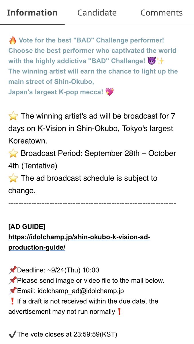 leenaloveyy's tweet photo. guyss jaemin masuk nominasi “The Best BAD Challenge Performer” di apk IdolChamp dengan benefit seperti di bawah, yukk jangan lupa vote juga jaeminnya yaaa💗 https://t.co/MvhGZh3IqD