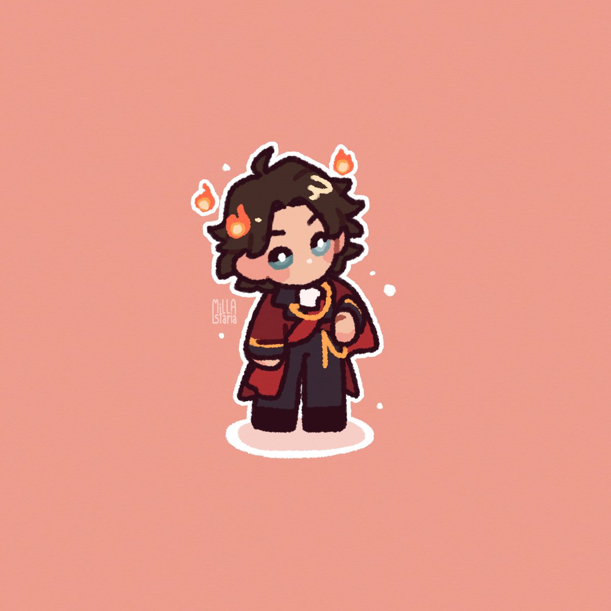 MillaStaria's tweet photo. today's mini fella is tf!pyro at the ball

#TheFlight #pyroscythefanart #minifellas #art https://t.co/DbRQ9hdEYO