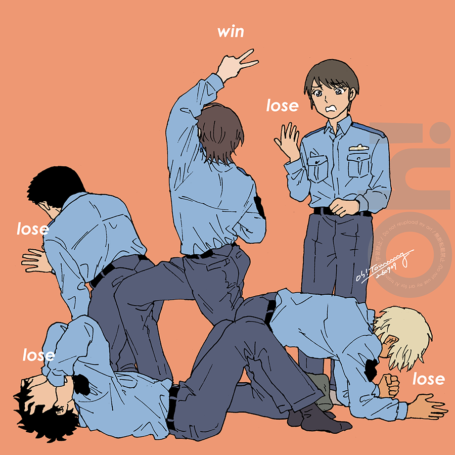 ohtomi's tweet photo. 警学組　本気のじゃんけん https://t.co/4d0QYVBq2s