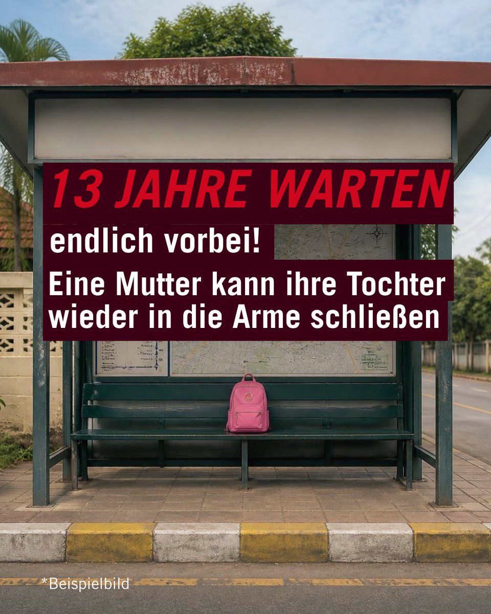 ProAsyl's tweet photo. 13 Jahre Trennung. So lange musste Sagal* auf ihre Tochter Yara* warten. Der Familiennachzug scheiterte jahrelang an Bürokratie. Mit Rechtshilfe von PRO ASYL konnte Yara* 2026 endlich zu ihrer Mutter kommen. Rechtshilfe verändert Leben. Unterstütze uns mit deiner Spende. https://t.co/ItapGWhY92