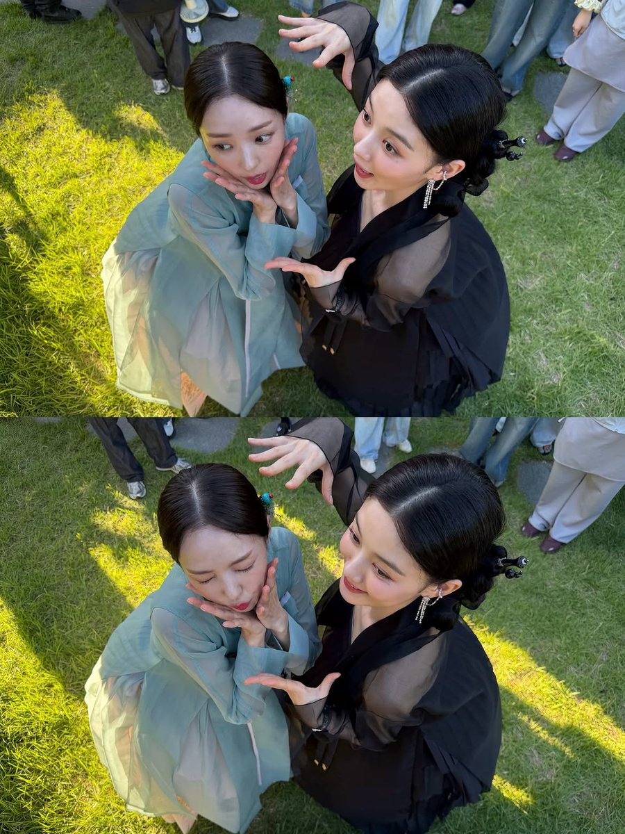 kdramamiss's tweet photo. yoojung and chae soobin they are the cutest https://t.co/bocBxzyAig