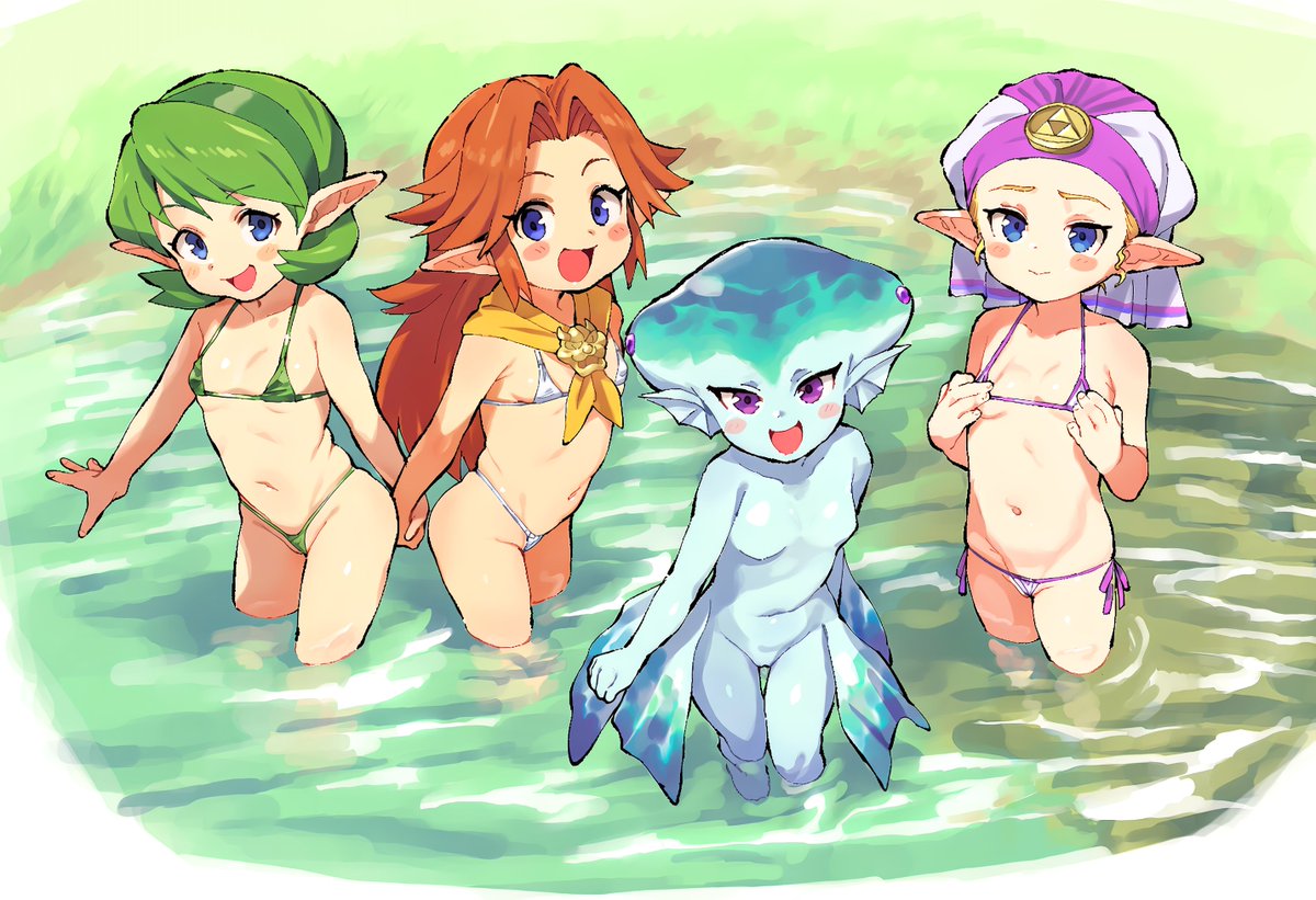 Lewdcheeks's tweet photo. Zelda girls https://t.co/HW4xcuPd7F