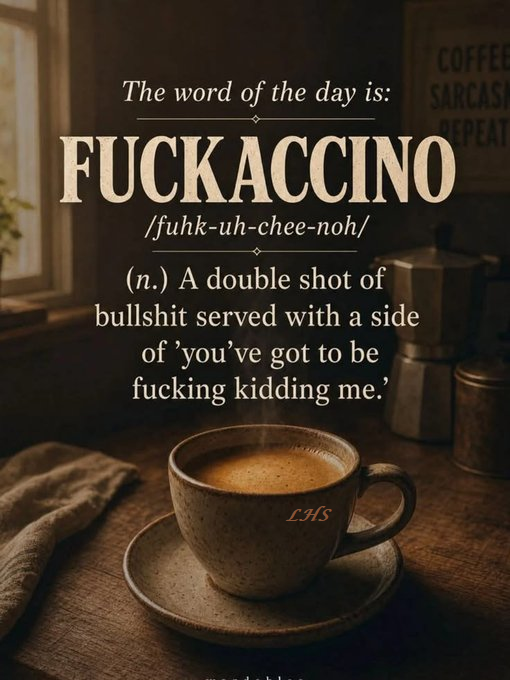 lisahsmithlhs's tweet photo. fuhk-uh-chee-noh   ☕️😆🤣😂 https://t.co/B9MuZC2IwR