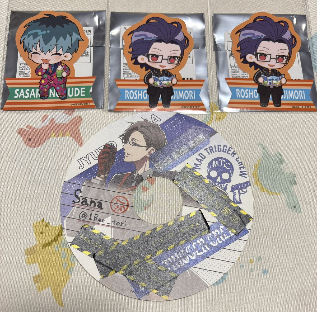 1Bee_tori's tweet photo. 【交換】ヒプマイ コスモワールド ステッカー

譲→簓,盧笙2
求→銃兎,理鶯2

現状簓は銃兎との交換のみ
理鶯含んだお取引希望(まだ1枚も入手できていないため)

9/21池袋,10/4みなとみらい手渡し
他ツイフィ記載場所手渡し
あるいは郵送

お気軽にお声掛けください！ https://t.co/fVs9iBwDz0