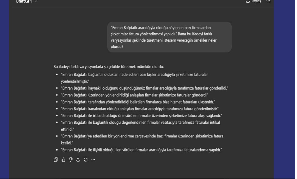 gamzealltunay's tweet photo. "SAVCILIKTA YAPAY ZEKAYLA BEYAN ÇOĞALTILMIŞ"

Gözdem Ongun müdafi Rahşan Sertkaya: 26 Nisan 2025 tarihindeki ikinci dalga operasyonda müvekkilim Gözdem Ongun'un da aralarında bulunduğu 53 kişi hakkında gözaltı kararı verildi. Ve Gözdem Ongun gözaltına alındıktan 2 gün sonra bu sefer savcılık makamına kendi ayaklarıyla 6 farklı şirketin yetkilisi geldi. bu şirket yetkilileri Gözdem Ongun'un sahibi olduğu Byzag şirketi hakkında ifade verdi. 6 şirket yetkilisinin kendi ayaklarıyla savcılık makamına gelmesinin esbabı mucibesi nedir diye sorarsanız onu da anlatayım.
tabii ki kendi ayaklarıyla Mürettebat, KMDE Reklam, ED İletişim, Cyproc, Lab Tourism ve Asım Reklam şirketlerinin yetkilileri Eray Demir, Mert Saraç, Mustafa Deyancan, Özcan Demirciler, Serkan Yıldız ve Alican Akgün savcılık makamına kendi ayaklarıyla gelip ifade verecek, bu ifadeler dayanak gösterilerek hem müvekkilim hakkında tutuklama tedbiri istenip adli kontrol tedbiri uygulanacak hem de suç isnadında bulunulacak. böylelikle istenen kurban alınmış olacak.

peki savcılık makamına aynı gün kendi ayaklarıyla gelen bir şirket yetkilileri ifadelerinde neler söylemiş, bir bakın. 6 şirket yetkilisinin verdiği ifadelerden birisini aldım ve en bilinen yapay zeka uygulamalarından biri olan ChatGPT'ye sordum, bu ifadeyi hangi farklı alternatifle çoğaltabilirsin diye. ChatGPT diğer 5 şirket yetkilisinin verdiği ifadeyi bana alternatif olarak sundu. meğer savcılık makamında bu 6 şirket yetkilisi değil, yapay zeka varmış. şaka değil, yapay zeka ile beyanın çoğaltıldığının kanıtıdır bu. yani bu 6 şirket yetkilisinin verdiği ifadeler özünde ifadeyi verenlerin gerçek iradesini yansıtmıyor. bu kişiler yapay zeka tarafından hazırlanan ve önlerine konulan ifadeleri imzalamışlar. bu da Türk hukuk tarihine geçsin.

"SAVCILAR DAHA İDDİANAME YAZILIRKEN HAKİM GİBİ YETKİ KULLANMIŞ"

Bu 6 şirket yetkilisinin kendi ayaklarıyla savcılık makamına gelmesinin sebebi Muhittin Palazoğlu'dur. şunu da söyleyeyim; Muhittin Palazoğlu'nun kurban vermesinin tek ödülü tahliye olmak değilmiş. onu da iddianame yazılınca anladık. 53. eylemde Muhittin Palazoğlu için savcılık makamı ne demiş "şüpheli Muhittin Palazoğlu'nun rüşvet verme fiiline uyan Türk Ceza Kanunu'nun 252/1, 254/2, 53. maddeleri uyarınca hakkında ceza verilmesine yer olmadığına..." şimdi soruyorum, savcılık makamı, bir sanık hakkında böyle bir sonuca hangi yasal düzenlemeye dayanarak ulaşabilir? bakın, savcılık makamı bir de Türk Ceza Kanunu'nun 254. maddesinin 2. fıkrasına atıf yapıyor. diyor ki hüküm çok açık, "rüşvet veren kişinin etkin pişmanlıktan yararlanabilmesi için durum resmi makamlarca öğrenilmeden önce kendi iradesiyle pişmanlık duyarak yetkili makamları haberdar etmesi gerekmektedir." ancak savcılık soruşturma yapmaya başladıktan sonra Muhittin Palazoğlu tutuklanmış ve etkin pişmanlık ifadesini de tutuklandıktan sonra vermiş. dahası, savcılık makamı iddianamede "Muhittin Palazoğlu irtikap mağduru olarak para gönderdiğini beyan etmişse de bu içerikli ikrarlarının üzerlerine atılı rüşvet verme suçundan kaçma gayreti olduğu anlaşılmıştır" der. yani savcılık makamı bu ifadenin etkin pişmanlık kapsamında değerlendirilemeyeceğini de görmüş.
siz de fark etmişsinizdir. savcılık makamı bir kısım şüphelilerin ifadeleri bakımından iddianamede ikili bir ayrıma gitmiş. bir kısım şüphelilerin ifadelerini etkin pişmanlık hükümlerinden yararlananların ifade içerikleri, diğer bir kısım şüphelilerin ifadelerini ise ikrar doğrultusunda beyanda bulunanların ifade içerikleri olarak tasnif etmiş. Muhittin Palazoğlu'nun ifadesine nerede yer vermiş biliyor musunuz? ikrar doğrultusunda beyanda bulunanların ifade içerikleri arasında. yani Muhittin Palazoğlu'nun ifadesini burada da yine etkin pişmanlık kapsamında değerlendirmemiş savcılık makamı. ama konusu suç isnadına gelince Muhittin Palazoğlu'nun ifadesi hiç sebepsiz etkin pişmanlık kapsamında değerlendirilmiş.
tabii mesele bununla da sınırlı değil. savcılık makamı iddianamede Muhittin Palazoğlu hakkında "ceza verilmesine yer olmadığına" demiş. savcılık makamının hukuken "ceza verilmesine yer olmadığına" demeye yetkisi var mı? savcılık makamı etkin pişmanlık kapsamında ifade vermek isteyen şüphelinin ifadesini alabilir. ama iddianameyi yazarken tek yapabileceği, bu hususta bir mütalaası var ise buna iddianamede yer vermektir. sanık hakkında ceza verilmesine yer olup olmadığına karar verecek olan ise Türk mahkemeleridir. yani sayın başkan ve değerli heyet, sizlersiniz. sayın savcılarımız, yargılama safhasında ancak sizin kullanabileceğiniz bir yetkiyi daha iddianame yazılırken kullanmışlar. üstelik etkin pişmanlık ifadesi verdiğini kabul etmedikleri bir kişi için.