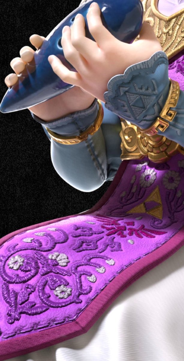 SlLENTPRINCESS's tweet photo. i'm actually obsessed with the renders on zelda's dress https://t.co/B94BC7gUJC