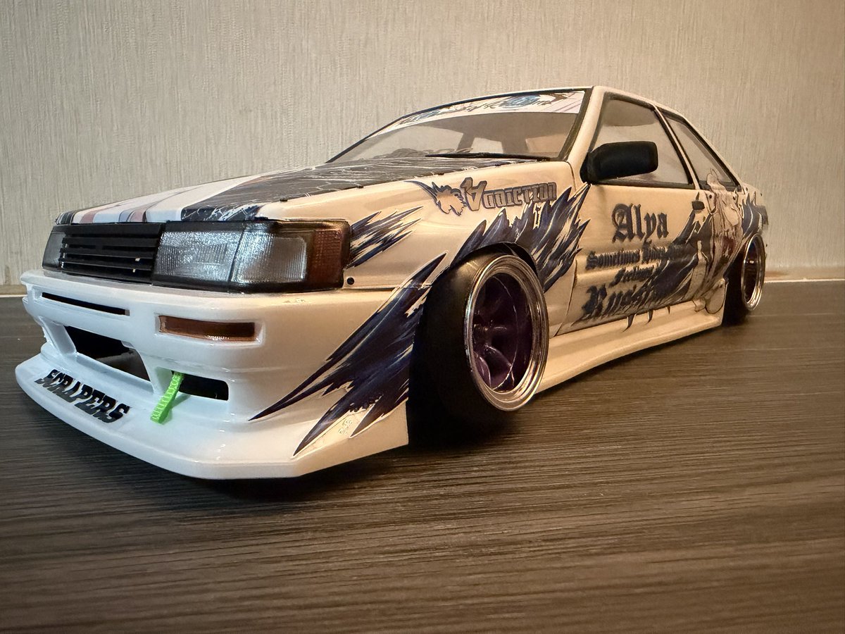 ScrapersM022's tweet photo. ADDICTION RC DESIGN
RX-02 x AE86 LEVIN 2dr.
J-BLOOD type-R prototype AERO KIT
#addictonrc 
#rx01 
#rx02 
#ae86 
#jblood 
#ロシでれ 
#アーリャ https://t.co/FTK2OQWJwY