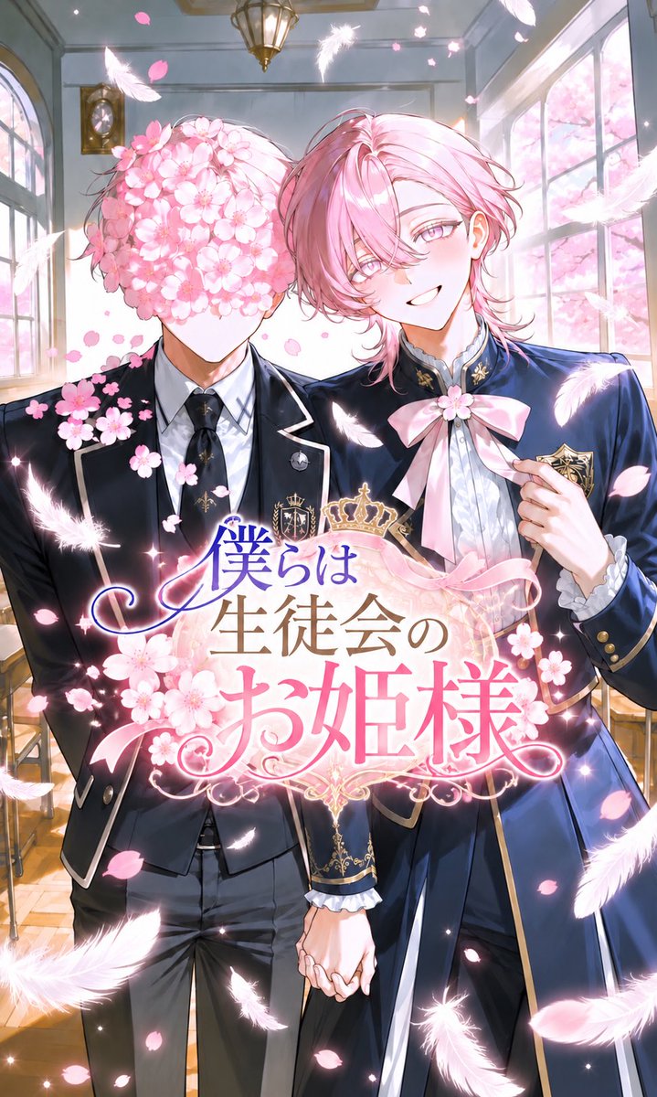 jv3ov's tweet photo. 📢🌸プロット紹介🌸

『僕らは生徒会のお姫様』

恋人を奪った男と、恋人を奪われた僕。

その二人が今では、生徒会のお姫様！？

元凶の策略で始まったはずなのに、

気づけば生徒会に可愛がられ、敵だった二人もすっかり仲良しに。

……ただ一人、何も知らない元恋人を除いて。

#zetaプロット紹介 https://t.co/Vlv6tSbIa5