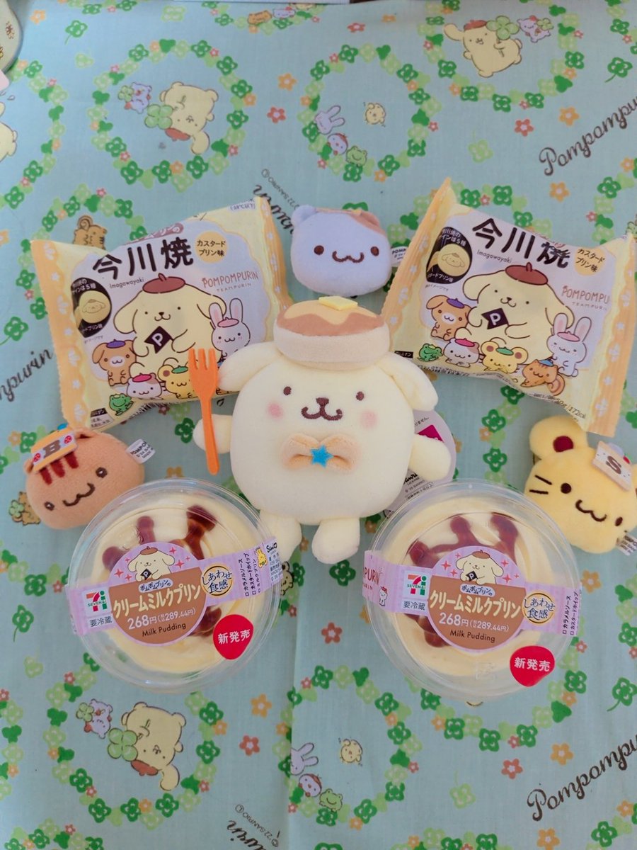 rirasora0424's tweet photo. #ポムポムプリンと仲良くおやつ時間 
プリンくんのおやつたくさん食べたよ🍮 https://t.co/xluOeI4meg