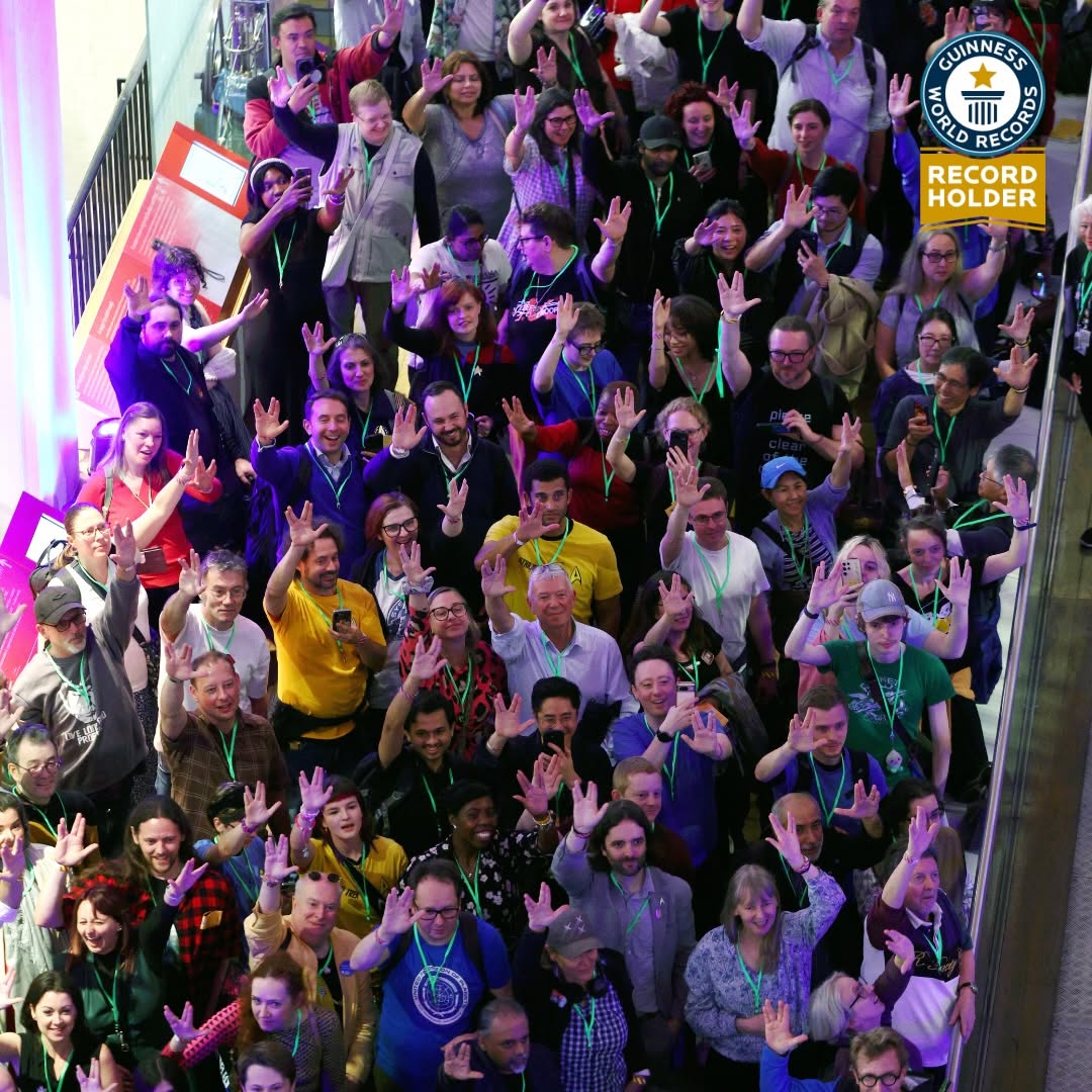 AleAllocca's tweet photo. Star Trek reached 60th Anniversary Milestone yesterday, on 8th September 2026 as the first episode was broadcasted on 8th September 1966 , and the Science Museum in London organised the Vulcan salute Guinness World record. I was one of thousands who attempted. 

(continue) https://t.co/F0RH5owWes