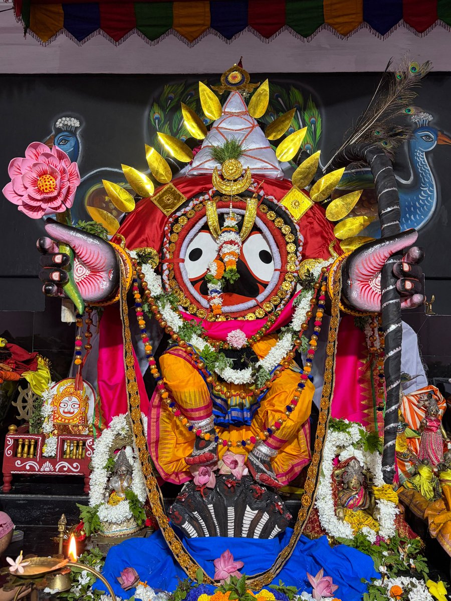 odiajagat's tweet photo. କାଳୀୟଦଳନ ବେଶରେ ଶ୍ରୀ ଅଟ୍ଟାଳି ଜଗନ୍ନାଥ ମହାପ୍ରଭୁ ❤️🥰🙏 https://t.co/0jhgEWM4Iv
