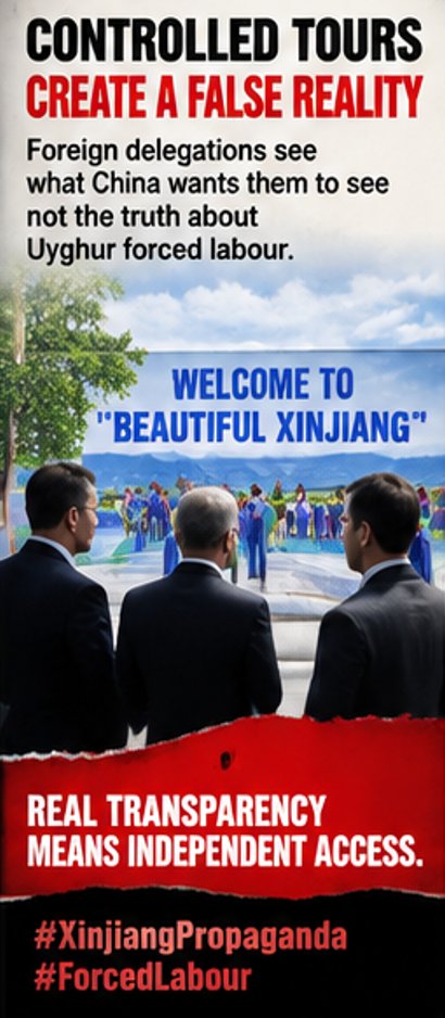 mei_dongmei's tweet photo. Beijing’s Xinjiang strategy combines economic messaging with international image-building. But human rights concerns cannot be solved through conferences denying Uyghur Forced Labour allegations. #XinjiangPropaganda #ForcedLabour https://t.co/5fjVt4xMFt