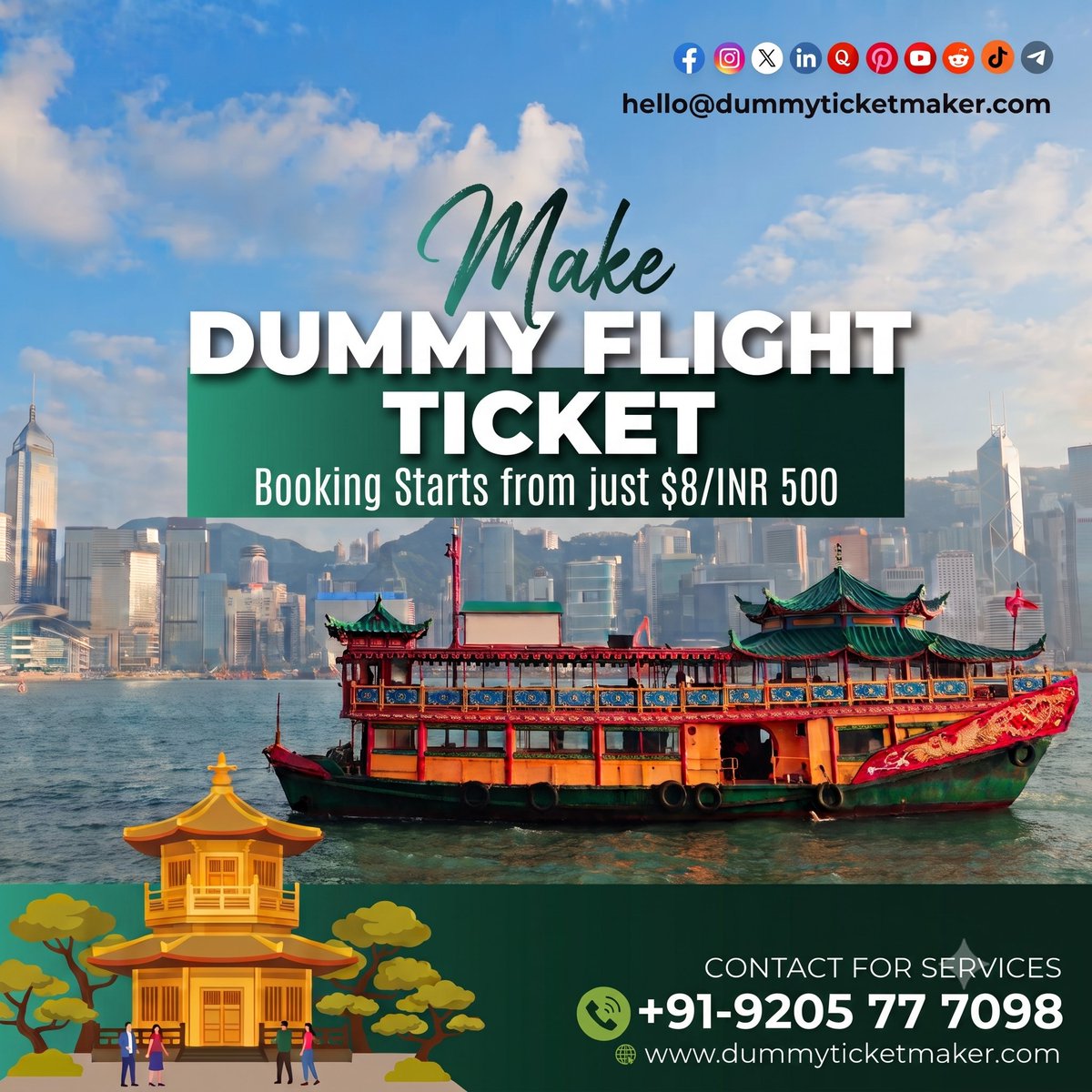 DummyTicket1's tweet photo. Save your hard-earned money and secure your visa application hassle-free!

✅ Live PNR &amp; verifiability 
✅ Embassy-accepted document 
✅ Fast, easy, and affordable 
✅ Instant digital delivery

#dummyticket #visa #flightreservation https://t.co/86T6qO0yqb