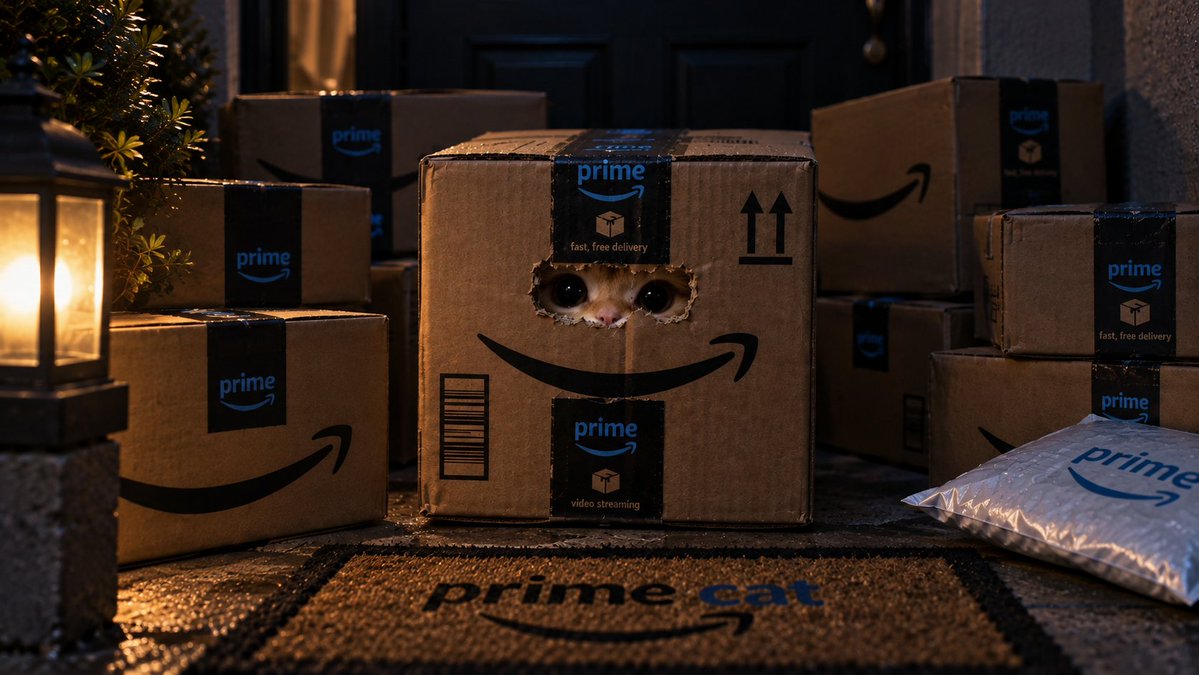 PrimeCatsol's tweet photo. Your Package was delivered at 5am. https://t.co/z2OEkaSSGT