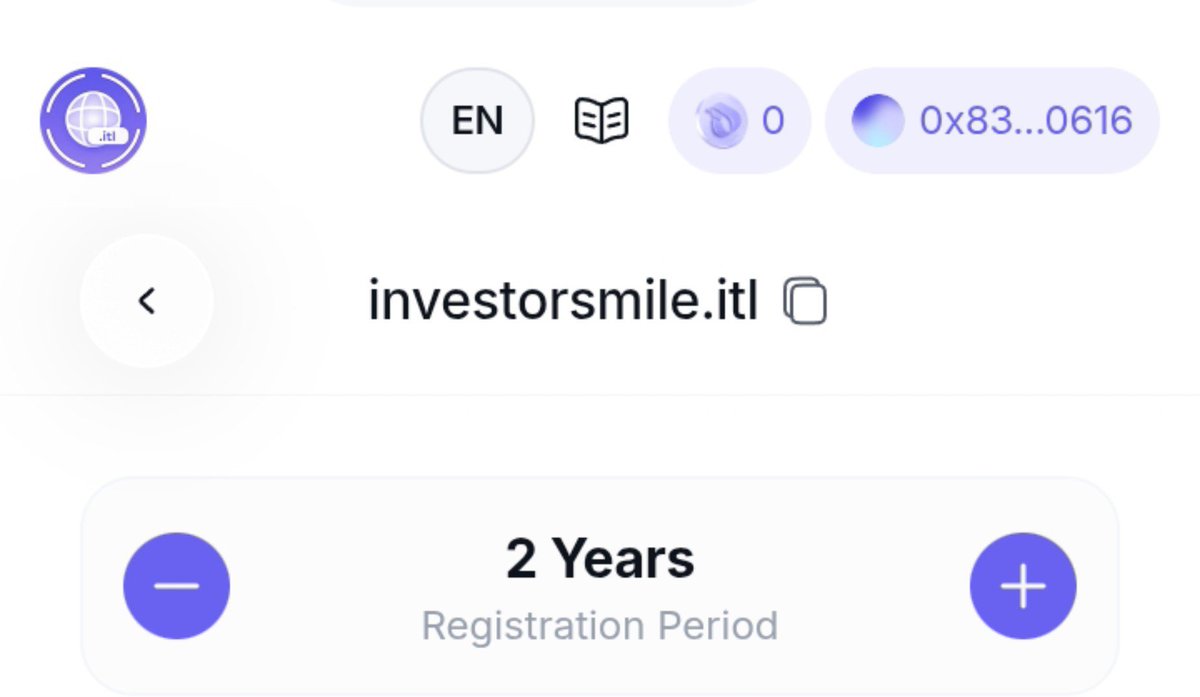 InvestorSmileX's tweet photo. Your InterLink identity can now have a name

With INS, you can create a .itl domain and connect it to your InterLink Chain wallet.

Would you get your own .itl name?

Referral code: 126354 🔥 https://t.co/j2ZI3jxABc