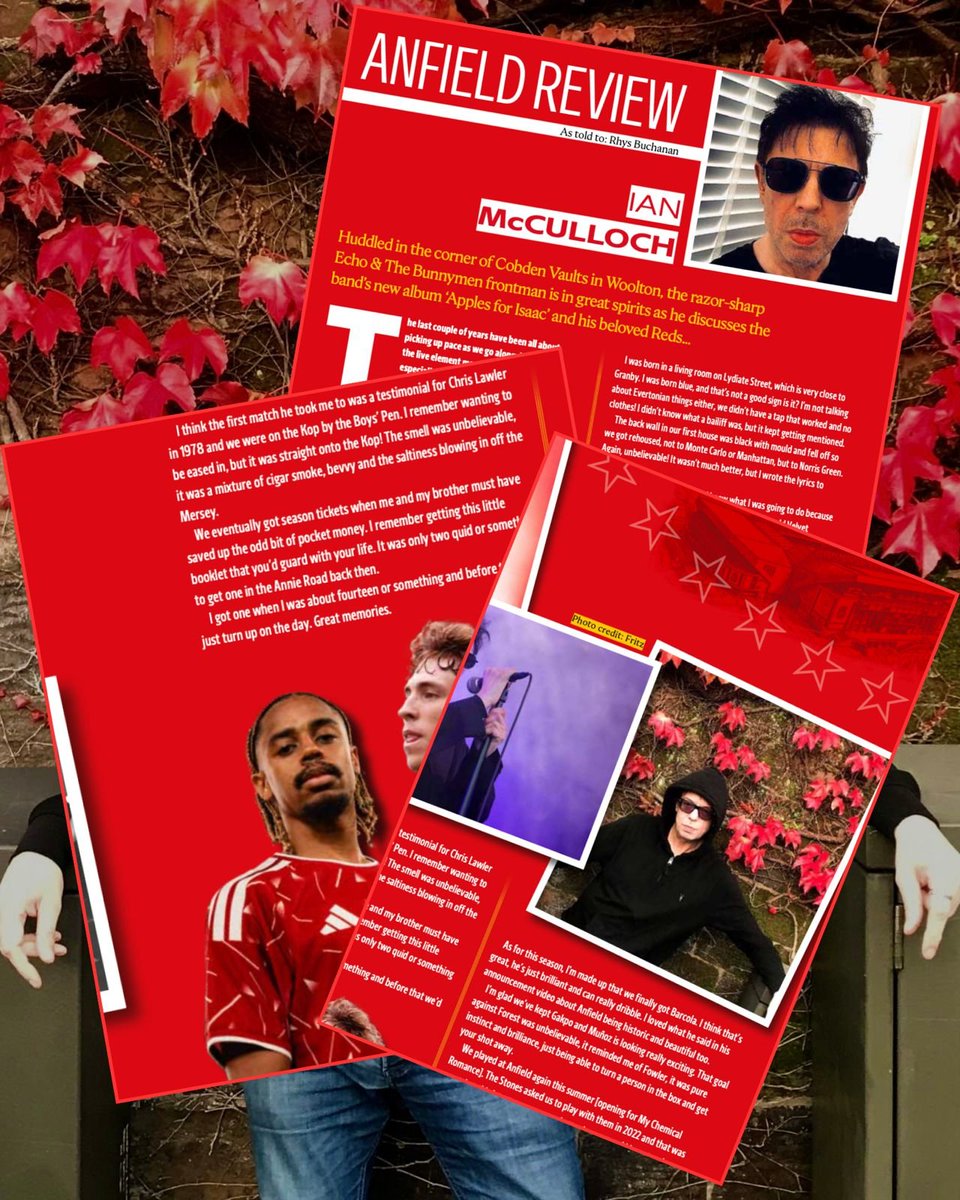 Bunnymen's tweet photo. Make sure to get your hands on tonight's @LiverpoolFC program for the Liverpool v @Atleti for a brilliant interview with Ian. https://t.co/cVXEKDHNlR