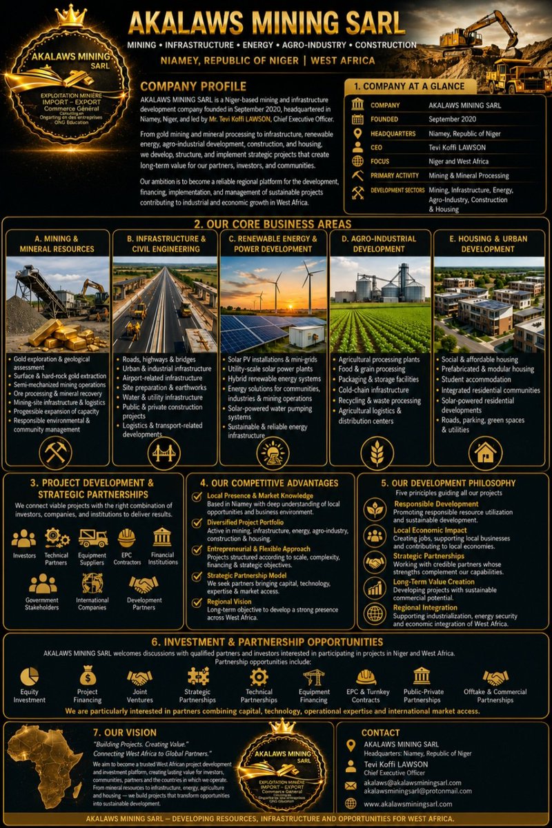 AkalawsN's tweet photo. AKALAWS MINING SARL COMPANY PROFILE https://t.co/XBG5YfTytN
