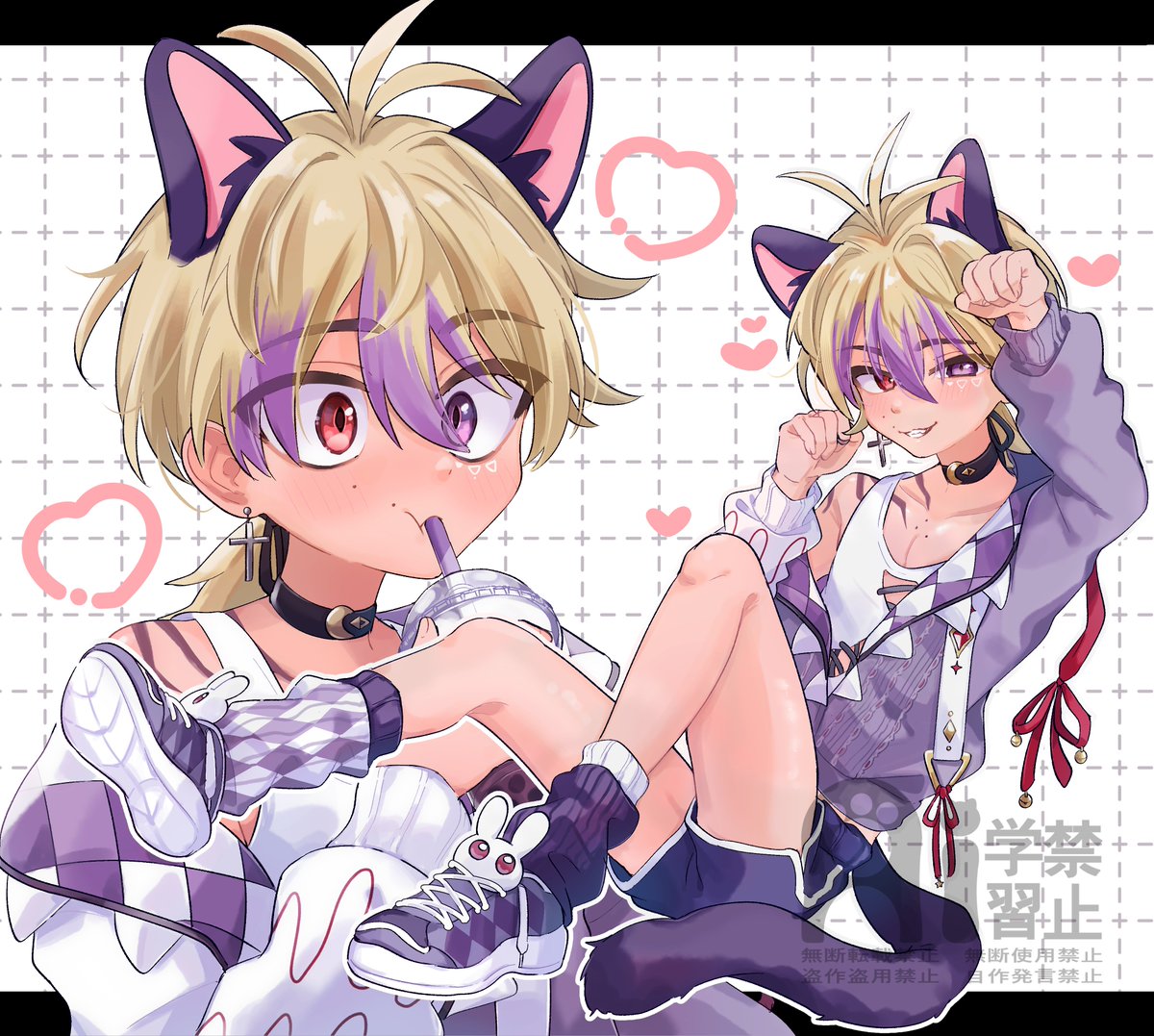 new_yamagame's tweet photo. 可愛い男の子🐰（Skeb） https://t.co/SuSLsu1tge