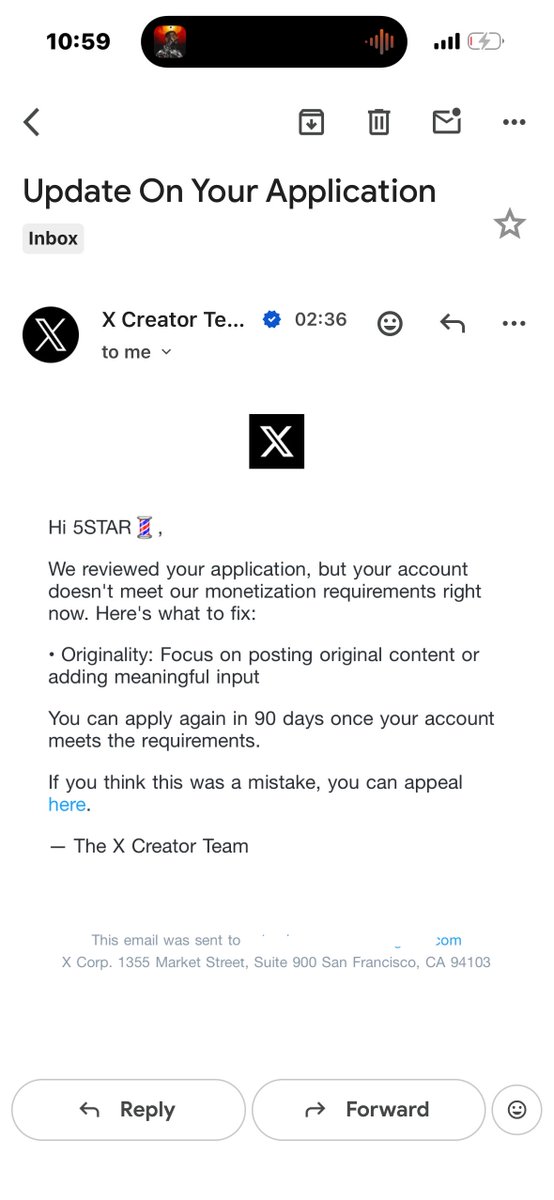 5starbarber_1's tweet photo. I honestly don’t even know what to say. I got rejected from the new Original Content Program and I’m genuinely sad about it. I applied immediately it become available because I was so sure of being an original content creator.

Though, I haven’t appealed yet because I’m not even sure how to go about it, but deep down I really believe I’ll get enrolled once my account is properly reviewed. I just need to figure out the right way to appeal.

I’ve always created my own content on here. From sharing random stories from my student life, my barbering content, dance videos, food content, my modeling journey and just different things I’m doing in my everyday life.

That’s literally what my account is about. I enjoy creating things and sharing my own experiences. I’ve never tried to build my page by copying someone else’s content.

I want that chance for someone to properly look through my account and the content I’ve been creating.

If anyone has successfully appealed this or knows exactly how the process works, please point me in the right direction. I’d really appreciate it✌️❤️

@XCreators