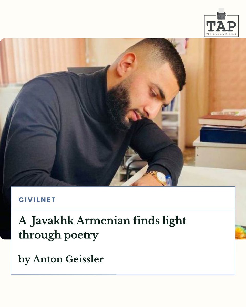 TAP_Armenia's tweet photo. What does it mean to return home when so many others are leaving?

For poet Beglar Chragyan, it meant returning to #Javakhk, Georgia.

TAP intern Anton Geissler speaks with Chragyan about poetry, identity, and home in a new @CivilNetTV article.

Link in the comments. https://t.co/8k9Sc44YKz