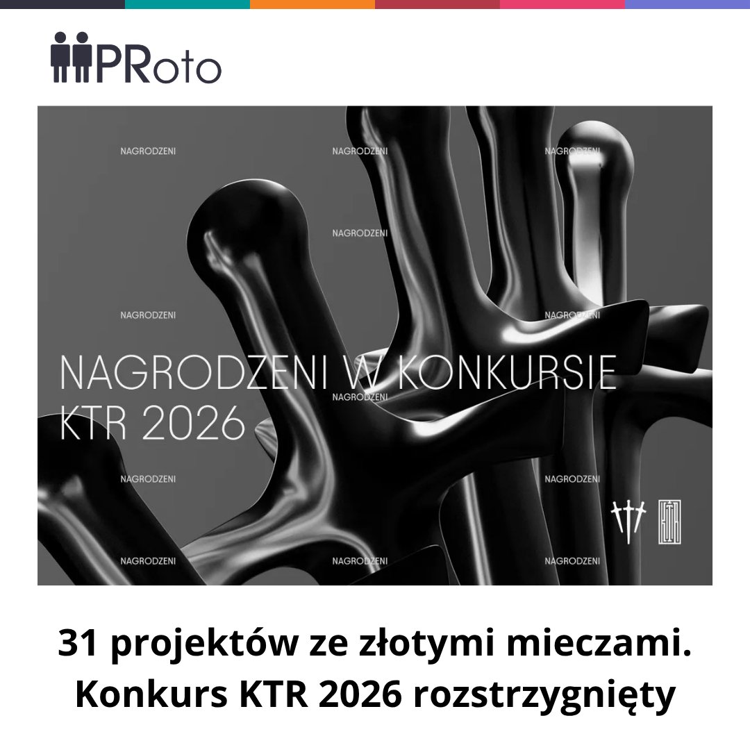PRoto_pl's tweet photo. Znamy zwycięzców konkursu KTR 2026! 🏆
🔎 Tegoroczna edycja zakończyła się przyznaniem 31 złotych, 74 srebrnych i 83 brązowych nagród.
Jury liczące ponad 100 osób oceniło przeszło 1400 zgłoszeń, spośród których 188 otrzymało nagrodę.
🔗 https://t.co/APi7qVRHqw https://t.co/IWJR0Ndkzh